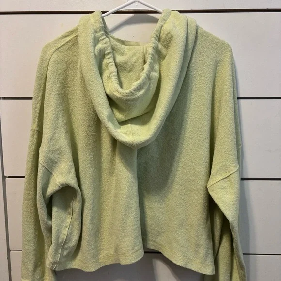 Free People Movement Terry Cloth Green Sweatshirt - Picture 3 of 7
